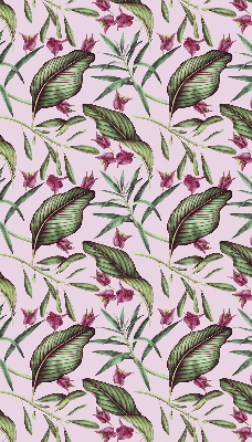 Rolgordijn voor het raam Tropische bladeren