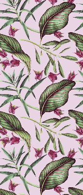 Rolgordijn voor het raam Tropische bladeren