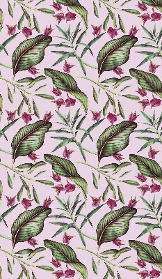 Rolgordijn voor het raam Tropische bladeren