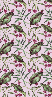 Rolgordijn voor het raam Tropische bladeren