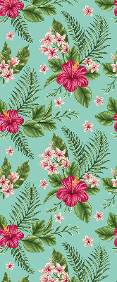 Rolgordijn voor het raam Exotische planten