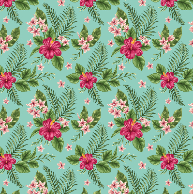 Rolgordijn voor het raam Exotische planten