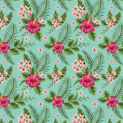 Rolgordijn voor het raam Exotische planten