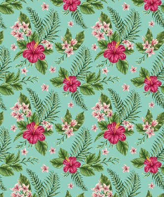 Rolgordijn voor het raam Exotische planten