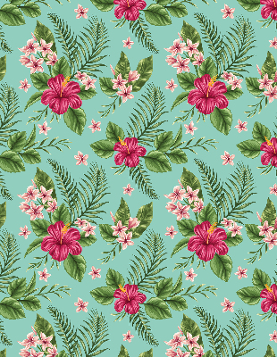 Rolgordijn voor het raam Exotische planten