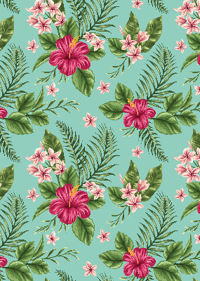 Rolgordijn voor het raam Exotische planten