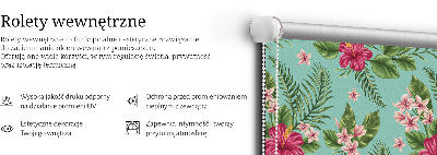 Rolgordijn voor het raam Exotische planten