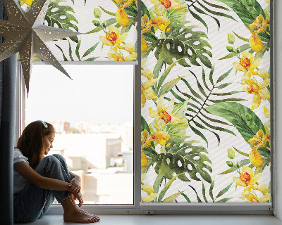 Rolgordijn verduisterend Gele bloem