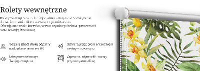 Rolgordijn verduisterend Gele bloem