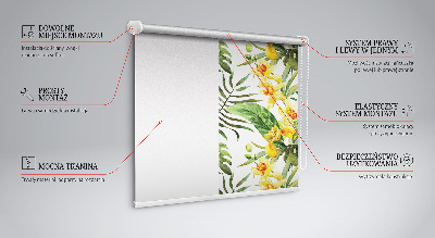 Rolgordijn verduisterend Gele bloem