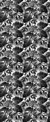 Rolgordijn voor het raam Grijze bladeren