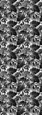 Rolgordijn voor het raam Grijze bladeren