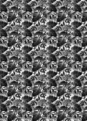 Rolgordijn voor het raam Grijze bladeren