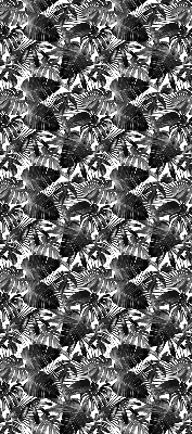 Rolgordijn voor het raam Grijze bladeren