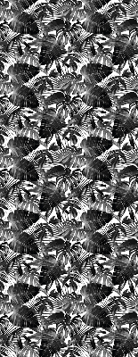 Rolgordijn voor het raam Grijze bladeren