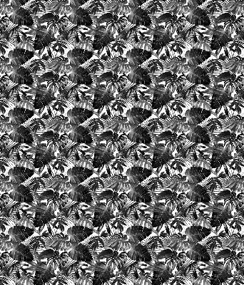 Rolgordijn voor het raam Grijze bladeren