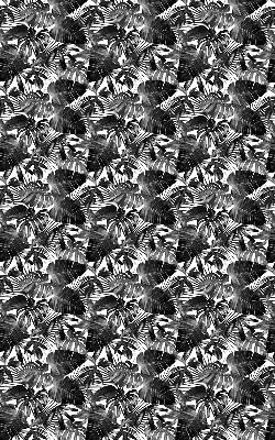 Rolgordijn voor het raam Grijze bladeren