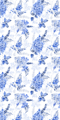 Rolgordijn verduisterend Blauwe bloemen