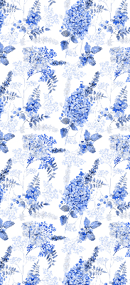 Rolgordijn verduisterend Blauwe bloemen