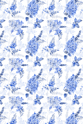 Rolgordijn verduisterend Blauwe bloemen