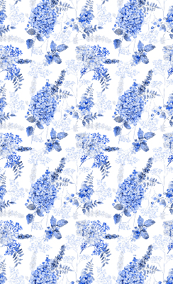 Rolgordijn verduisterend Blauwe bloemen