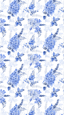 Rolgordijn verduisterend Blauwe bloemen