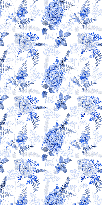 Rolgordijn verduisterend Blauwe bloemen