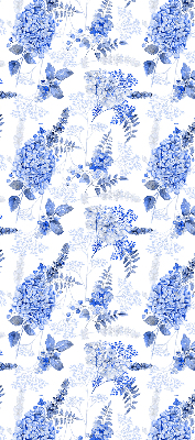 Rolgordijn verduisterend Blauwe bloemen