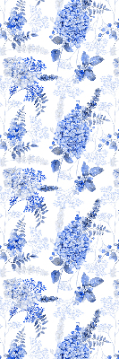 Rolgordijn verduisterend Blauwe bloemen