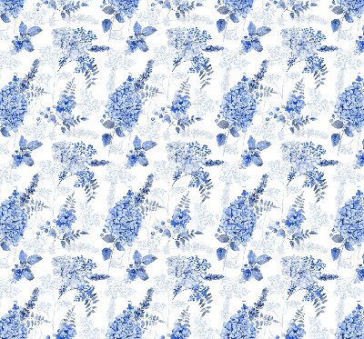 Rolgordijn verduisterend Blauwe bloemen