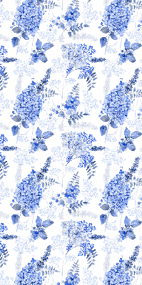 Rolgordijn verduisterend Blauwe bloemen