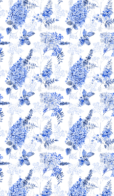 Rolgordijn verduisterend Blauwe bloemen