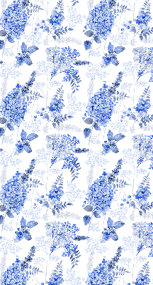 Rolgordijn verduisterend Blauwe bloemen