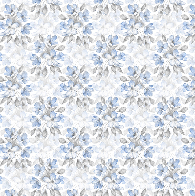 Rolgordijn voor het raam Bloemen