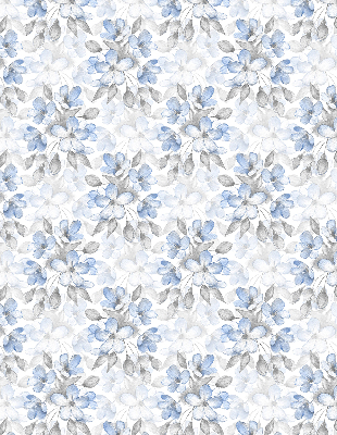 Rolgordijn voor het raam Bloemen