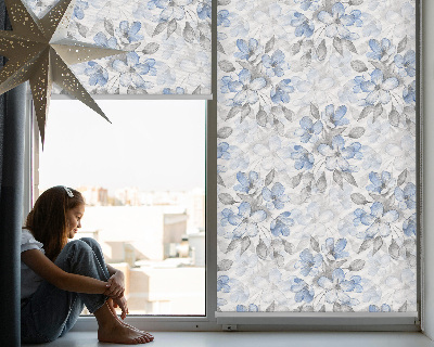 Rolgordijn voor het raam Bloemen