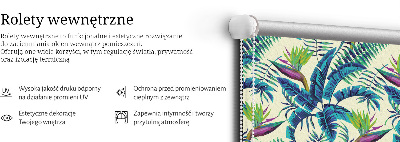 Rolgordijn verduisterend Tropische planten