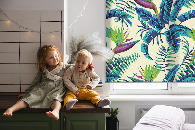 Rolgordijn verduisterend Tropische planten