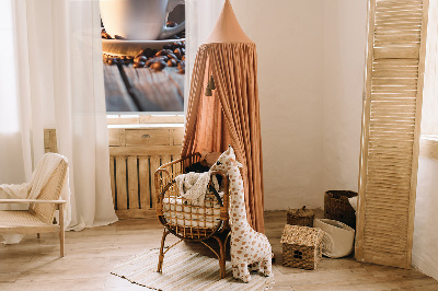 Rolgordijn voor het raam Een kopje koffie