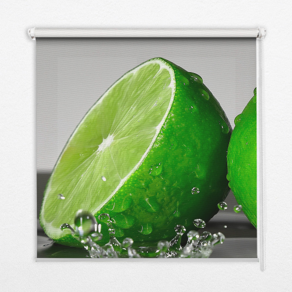 Rolgordijn verduisterend Limoenen in water