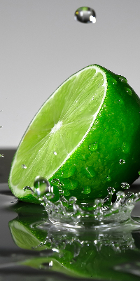 Rolgordijn verduisterend Limoenen in water