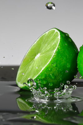 Rolgordijn verduisterend Limoenen in water