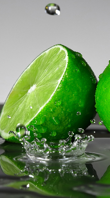 Rolgordijn verduisterend Limoenen in water