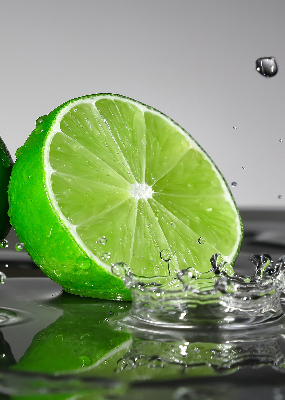 Rolgordijn verduisterend Limoenen in water