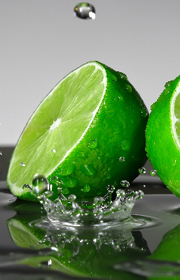 Rolgordijn verduisterend Limoenen in water