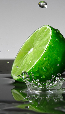 Rolgordijn verduisterend Limoenen in water