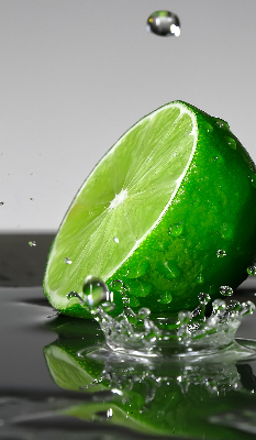 Rolgordijn verduisterend Limoenen in water