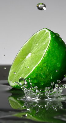 Rolgordijn verduisterend Limoenen in water