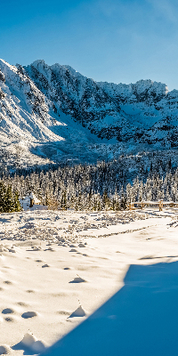 Rolgordijn voor het raam Bergen