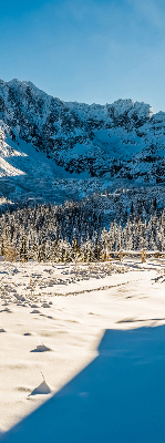 Rolgordijn voor het raam Bergen